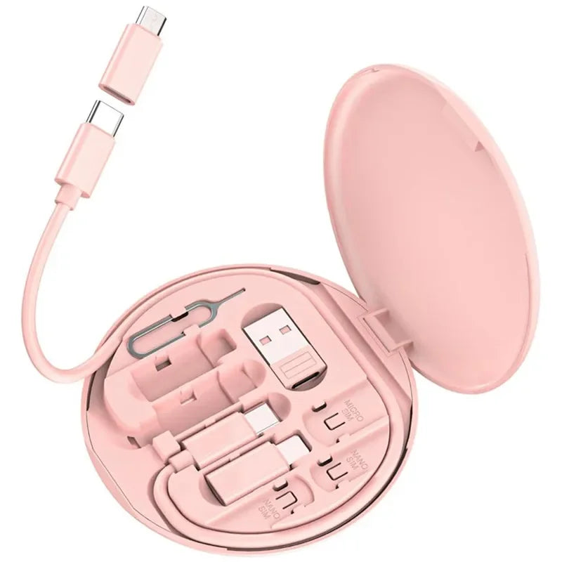 Zestaw Kabli Ładujących 60W Multi z Pudełkiem do przechowywania